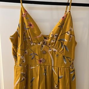 NWT mustard yellow sundress size XS